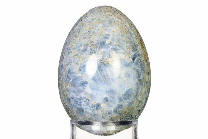 Polished Blue Calcite Egg - California #322405